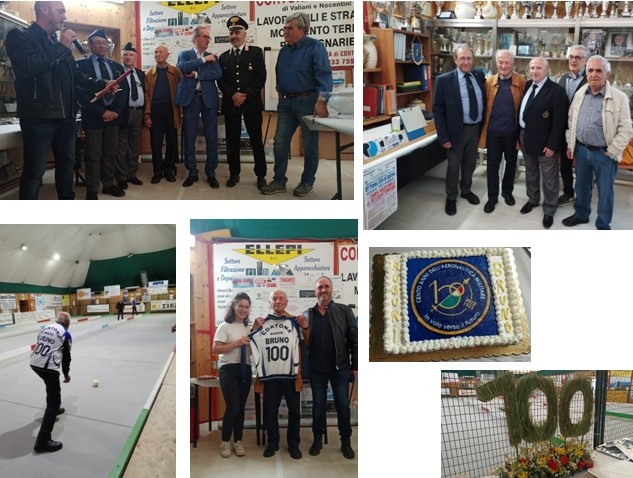 Al Bocciodromo di Tavarnelle festeggiati i cent’anni del giovanotto  Bruno Pastonchi