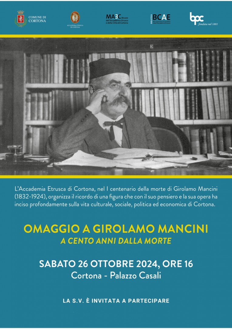 Cortona ricorda Girolamo Mancini a cento anni dalla morte