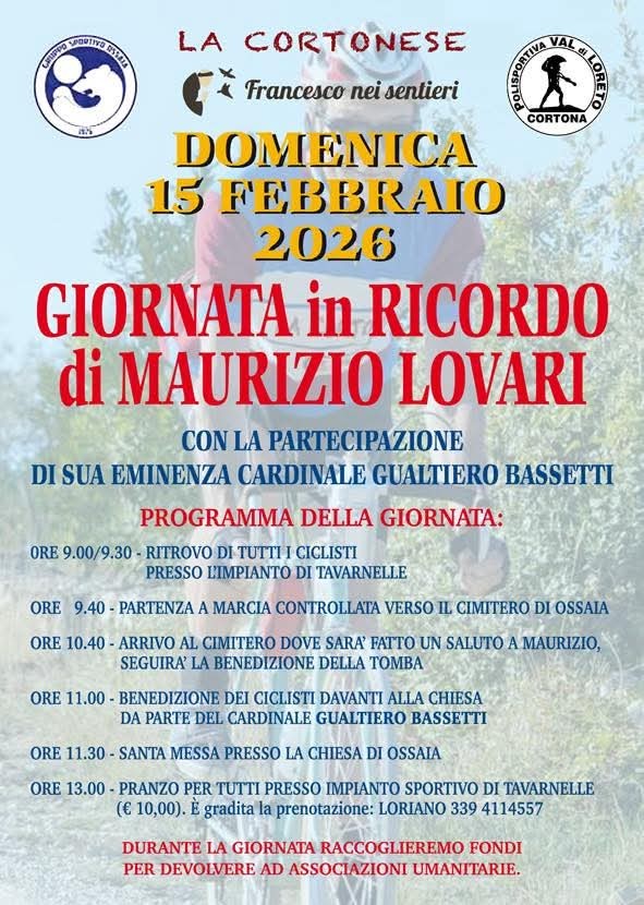 Giornata in memoria di Maurizio Lovari: all' Ossaia il ricordo del cardinale Bassetti e del vescovo Castellani