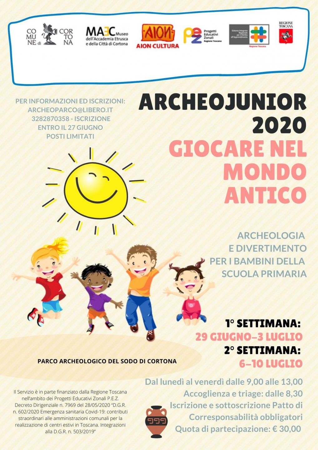 Campi estivi per bambini e ragazzi a Cortona
