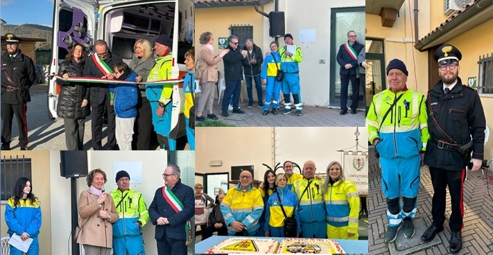 Presentata alla popolazione la nuova ambulanza della  Misericordia di Terontola