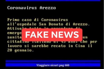Arezzo, una fake news sul Coronavirus