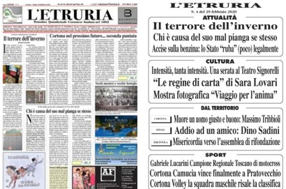 Locandina e prima pagina del nostro quindicinale