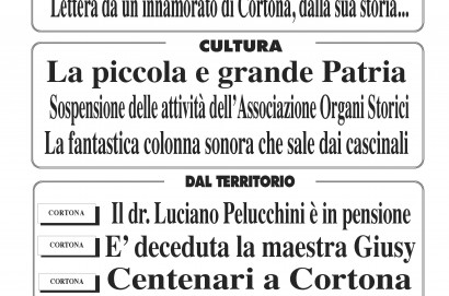 E' in edicola L'Etruria cartacea del 15 aprile 2020