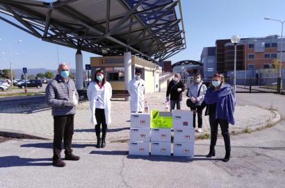 Il gruppo Terrazza Folk di Ronzano dona sanificante all’ Ospedale della Fratta