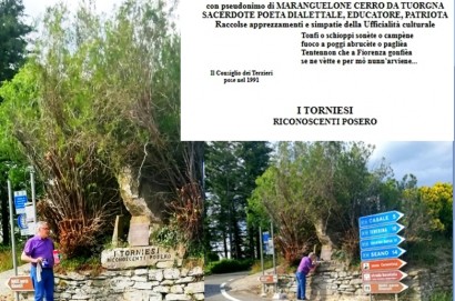 Franco Lunghi ha restaurato  il monumento a Francesco Chiericoni