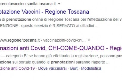 La lotteria dei vaccini in Toscana