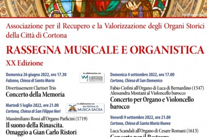 XX edizione della rassegna musicale organistica