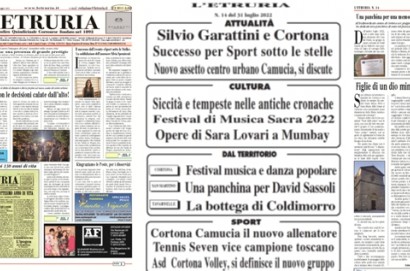 L'Etruria : il giornale  da portarsi in vacanza!