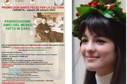 Quarto Premio "Don Sante Felici per la cultura" a Barbara Esposito
