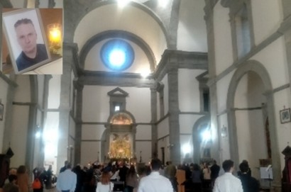 Al Santuario del Calcinaio l'ultimo saluto a Gian Luca