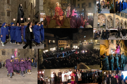 Grande partecipazione di popolo alla Via Crucis del Venerdì Santo a Cortona