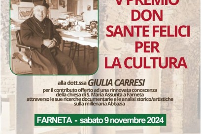 Premio don "Sante Felici per la cultura 2024