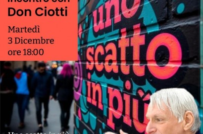 Incontro con Don Luigi Ciotti , testimone di pace, di cristianesimo e parroco di strada