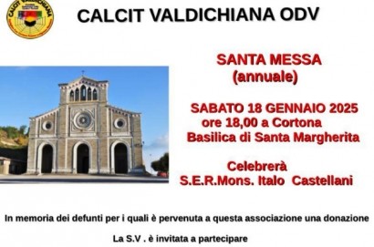 Il Calcit Valdichiana in memoria  dei sostenitori defunti