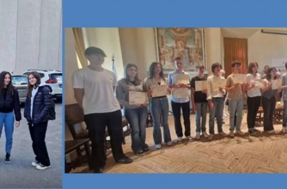 Lorenzo Bonnanni e compagni della 4A Liceo Classico Signorelli sbancano al Certamen di Mondaino