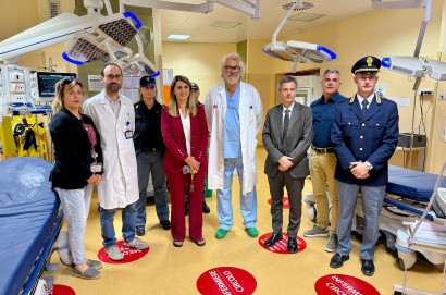 Visita del Questore della provincia di Arezzo al Pronto Soccorso e alla Centrale 118