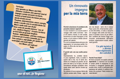 In Regione per servire il presente della mia terra ed aiutare a costruirne il futuro
