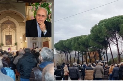 L’ultimo saluto di Terontola al suo pittore, poeta e capostazione Sergio Grilli