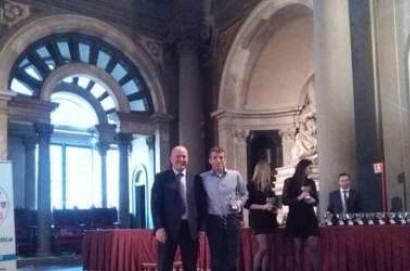 Donnini premiato a Palazzo Vecchio alla “Festa dell'Atletica Toscana”