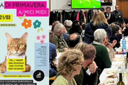 Successo della Cena di Primavera per gli amici gatti