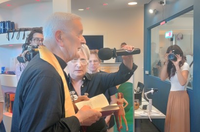 Inaugurazione nuova sede Radio Incontri in Blu: il discorso di don Ottorino Cosimi