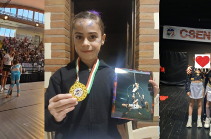 La bella storia sportiva di Sofia, Carlotta e Lea campionesse nazionali Junior Under 10 della Danza  con il cerchio.