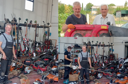 Nando, l' Archimede dei motorini da giardinaggio e da selvicoltura
