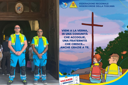 La Misericordia di Terontola in Servizio alla Verna per l’anno francescano