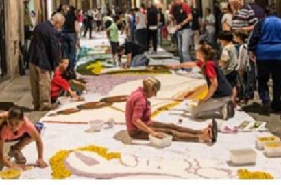 Città della Pieve diventa una tela artistica. 1500 metri quadrati di fiori per Casalino in fiore