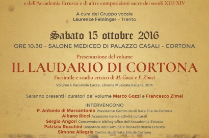 Il Laudario di Cortona: iniziative alla chiesa di San Francesco