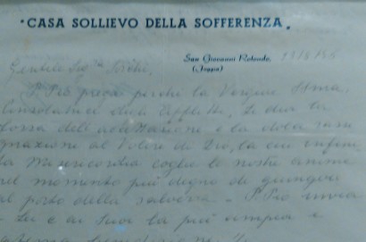 Patrizio Sorchi e quella lettera di Padre Pio alla sua mamma Emma