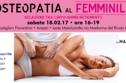 Osteopatia al femminile, incontro a Castiglion Fiorentino
