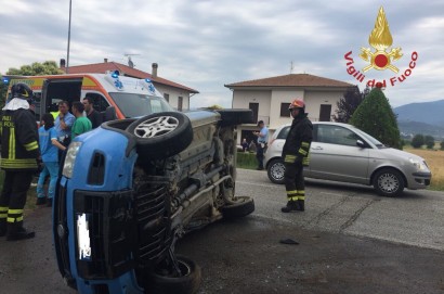 Incidente stradale a Castiglion Fiorentino, ferito un 65enne