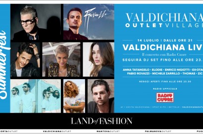 Valdichiana Outlet Village:  brillano le stelle della musica nella grande notte di Valdichiana Live