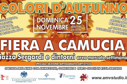 A Camucia domenica 25 novembre torna la Fiera d'Autunno