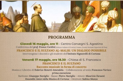 Celebrazioni cortonesi per l'VIII centenario dell'incontro tra Francesco d'Assisi e il Sultano d'Egitto