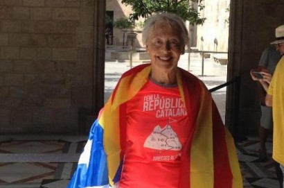 La portavoce cortonese in difesa di Catalogna Libera