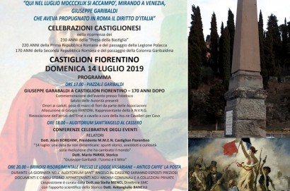 Castiglion Fiorentino: 1849-2019 Garibaldi arriva in paese