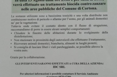 Disinfestazione pubblica contro le zanzare