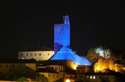 La Torre del Cassero si colora per il progetto  “Go Blue”