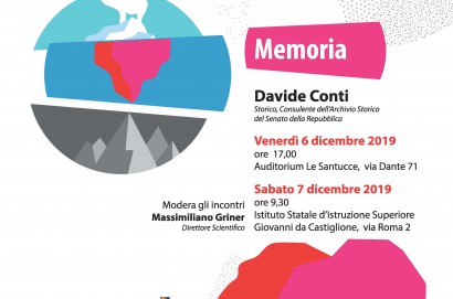 “Un Trittico per il Futuro”, domani e sabato a Castiglion Fiorentino si parlerà di Memoria.