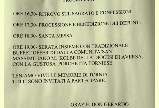 Tornia: festa del Santo Patrono e memoria storica novecentesca