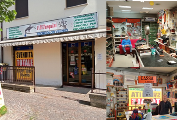 Camucia : la storica Ferramenta Tarquini chiude