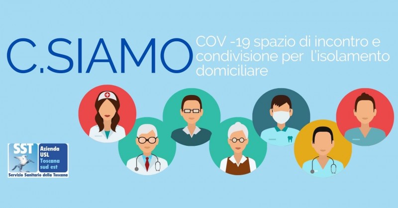 C. Siamo. Coronavirus: spazio di incontro e condivisione virtuale per le persone in isolamento domiciliare