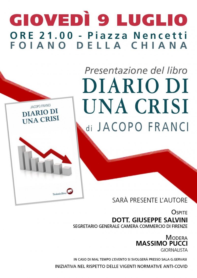 "Diario di una Crisi" il libro di Jacopo Franci