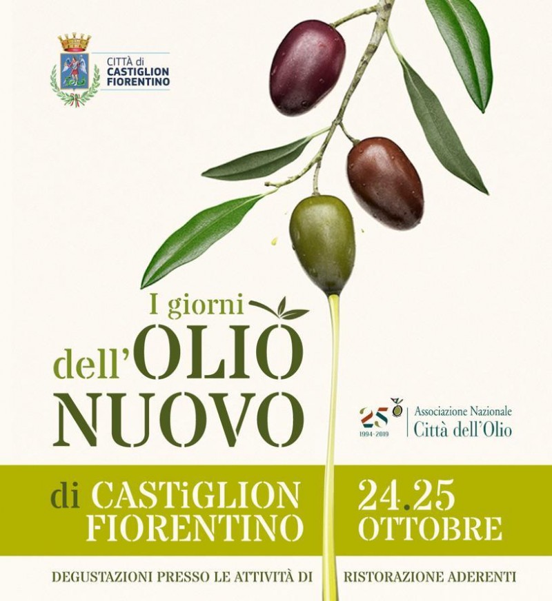 24 e 25 ottobre: i giorni dell’olio nuovo. Fine settimana dedicato alla degustazione a Castiglion Fiorentino