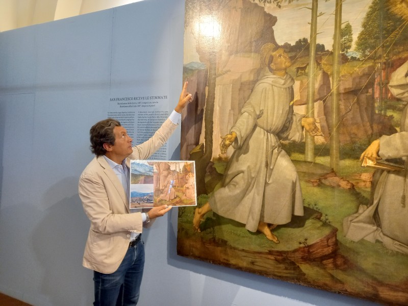 A Castiglion Fiorentino presentato lo studio fotografico sull’opera di Bartolomeo Della Gatta “San Francesco che riceve le stigmate”.