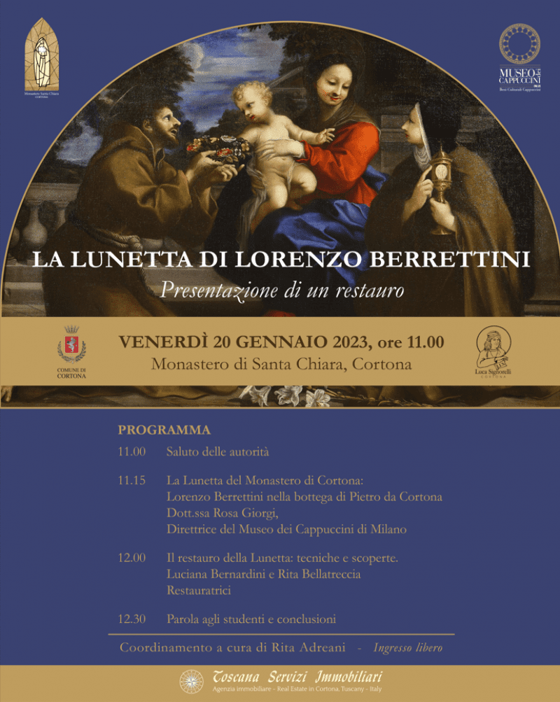 Inaugurazione del restauro della Lunetta Berrettini del Monastero delle Clarisse