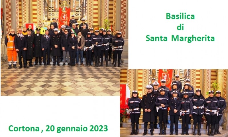 Celebrato anche a Cortona San Sebastiano, patrono della Polizia Municipale italiana.
